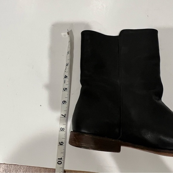 Frye Black Mid Calf Leather Boots - Picture 13 of 15